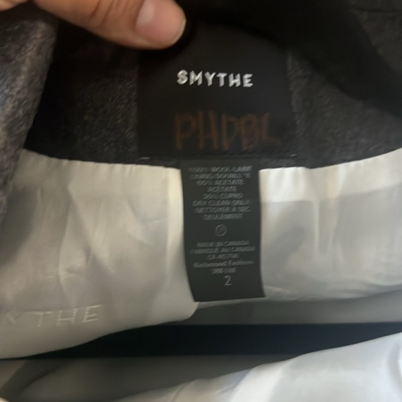 Smythe Black Linen Blazer Sz 2 - Picture 5 of 5